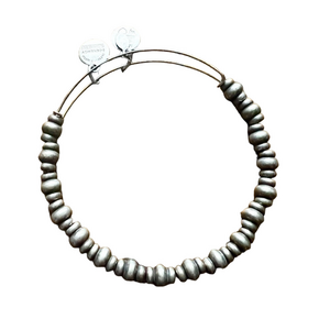 🍭6/$30 Alex and Ani beaded slide silver adjustable positive energy bracelet